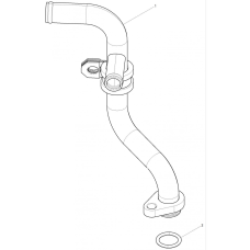 1 - 1000889438 - OIL COOLER WATER-OUTLET PIPE